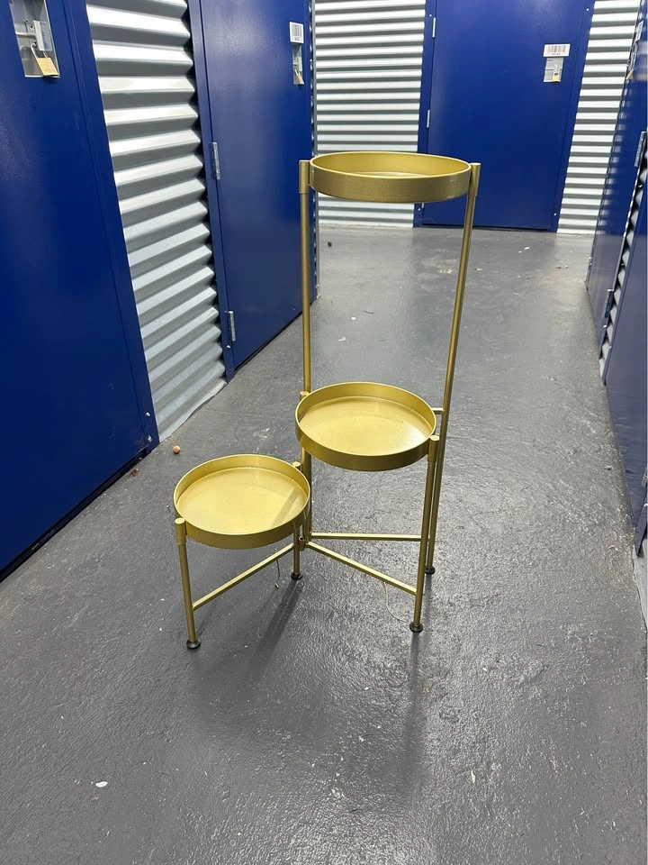 Gold 3 Tier Plant Stand - photo 3