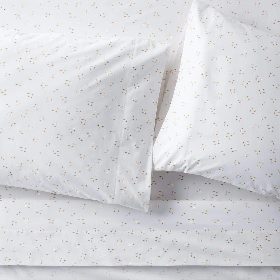Crate and Barrel Organic Cotton Twin Sheet Set