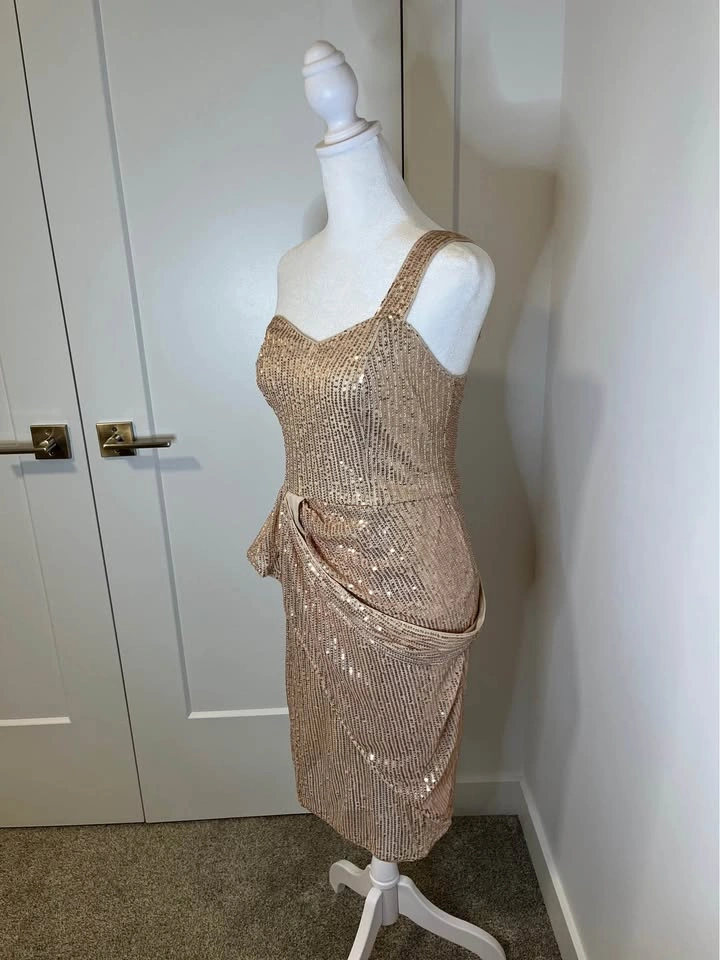 GRACE KARIN Rose Gold Sequin Dress - photo 2