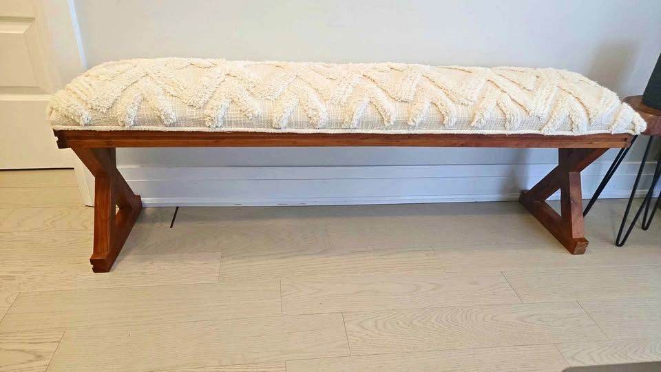 Versatile Entryway or Dining Bench. BOHO Style.