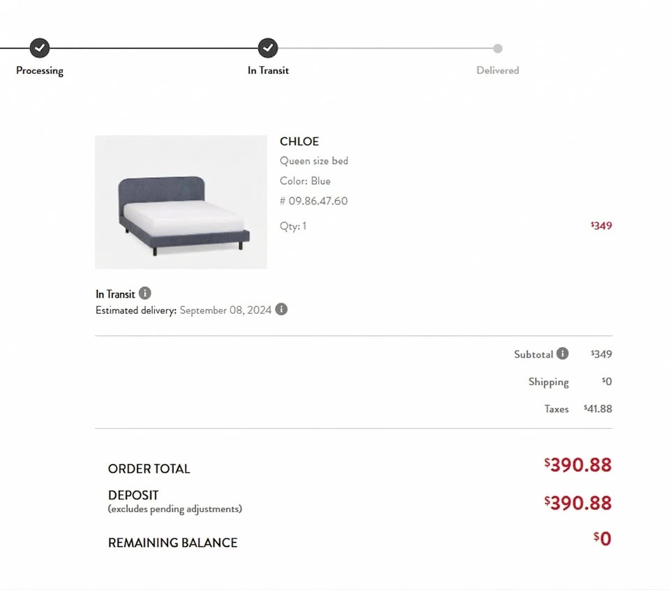 Structube Queen Size Bed Frame CHLOE - photo 2