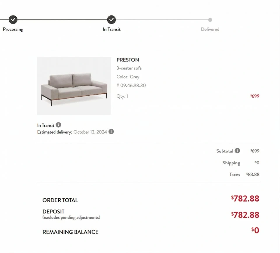 Structube 3 Seater Preston - photo 2