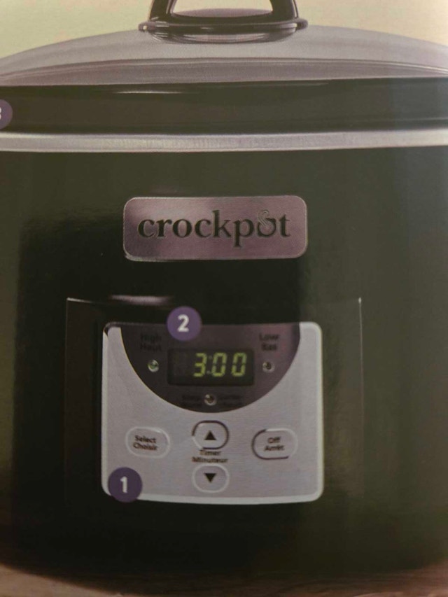 Crock-Pot 4-Quart Digital Countdown Slow Cooker, Black (BNIB) - photo 3