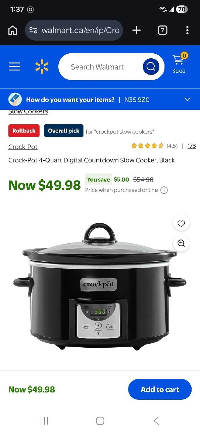Crock-Pot 4-Quart Digital Countdown Slow Cooker, Black (BNIB) - photo 5