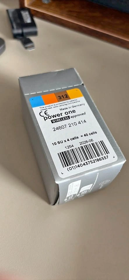 Box of 312 batteries