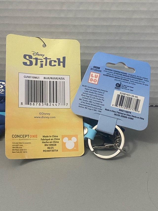 Disney Stitch & Bluey Keychains - photo 2