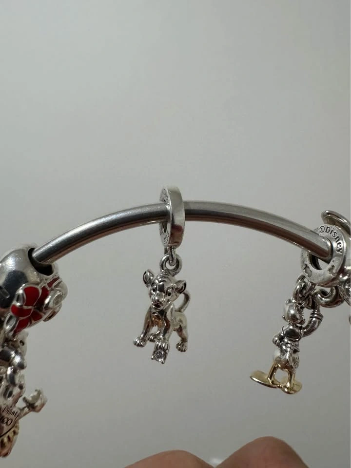 Pandora Sterling Silver Bangle Bracelet with Disney & Marvel Cha - photo 5