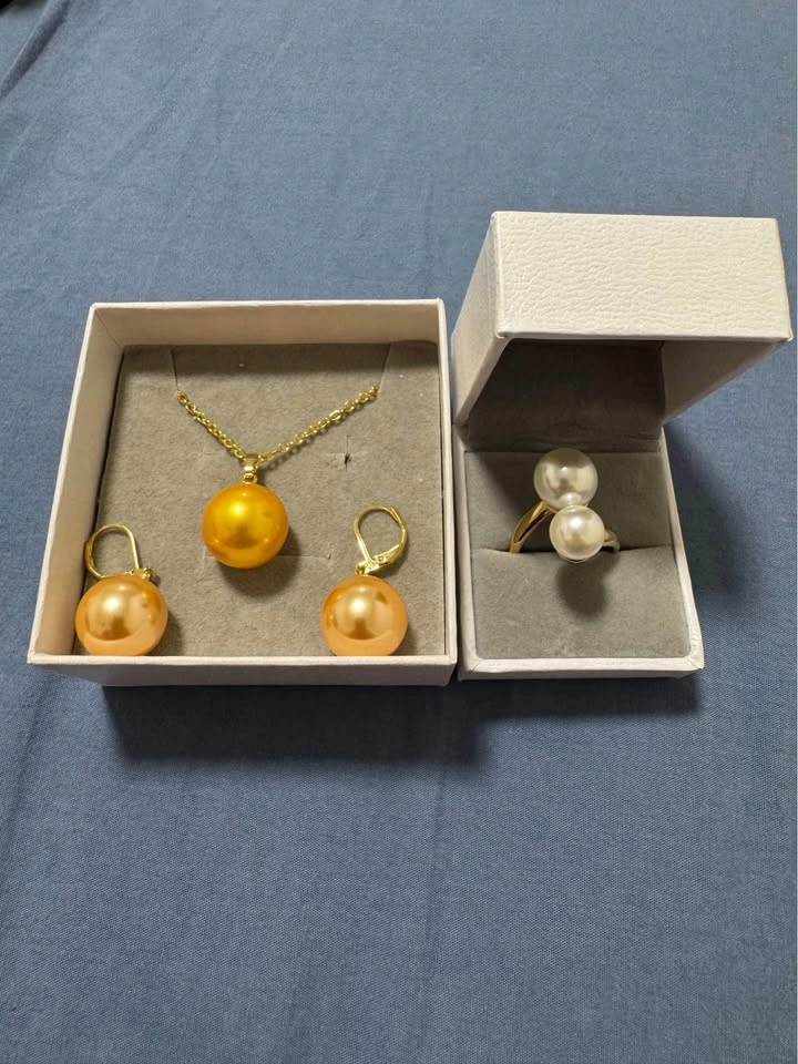 Fashion Jewelry Set + Pearl Ring - photo 3