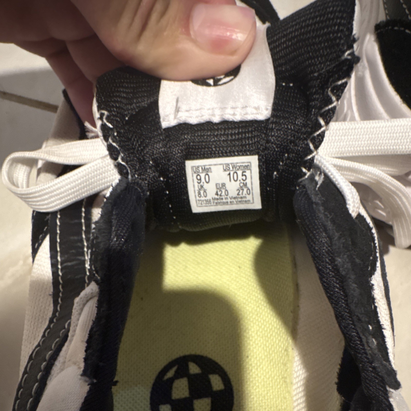VANS UltraRange Black White Low Top Men's Skateboarding Sneakers - photo 4