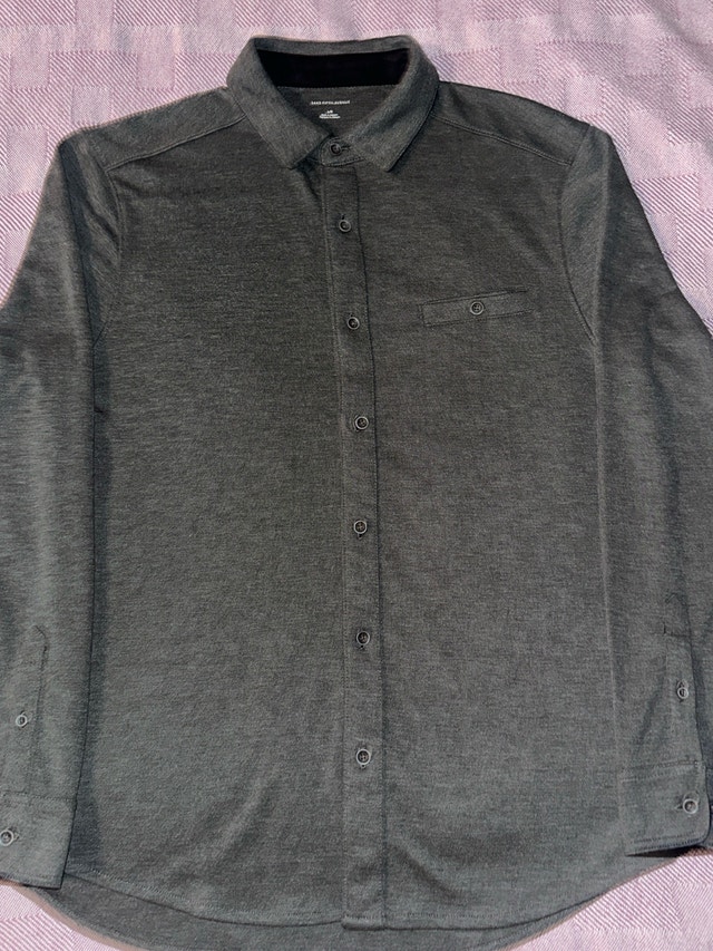 Saks Fifth Avenue Long Sleeve Grey Collar Shirt - photo 2