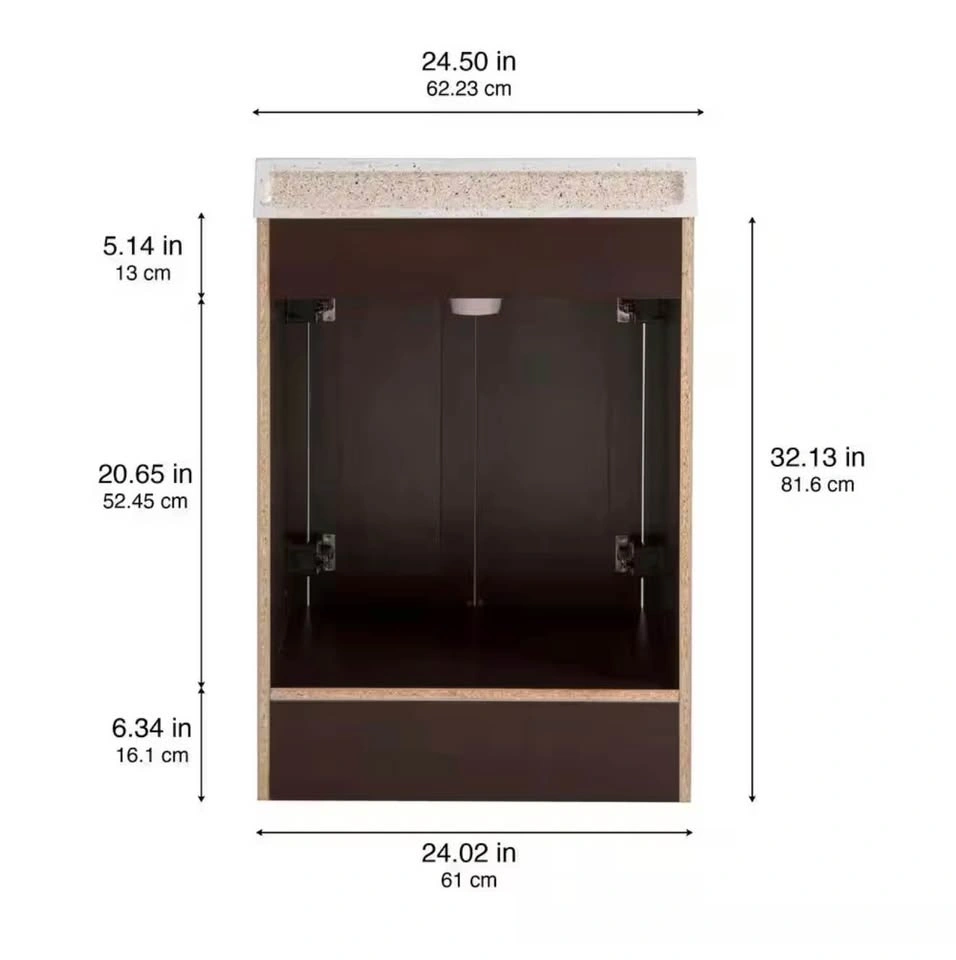 24in. Single Sink Chocolate Bath Vanity - photo 4