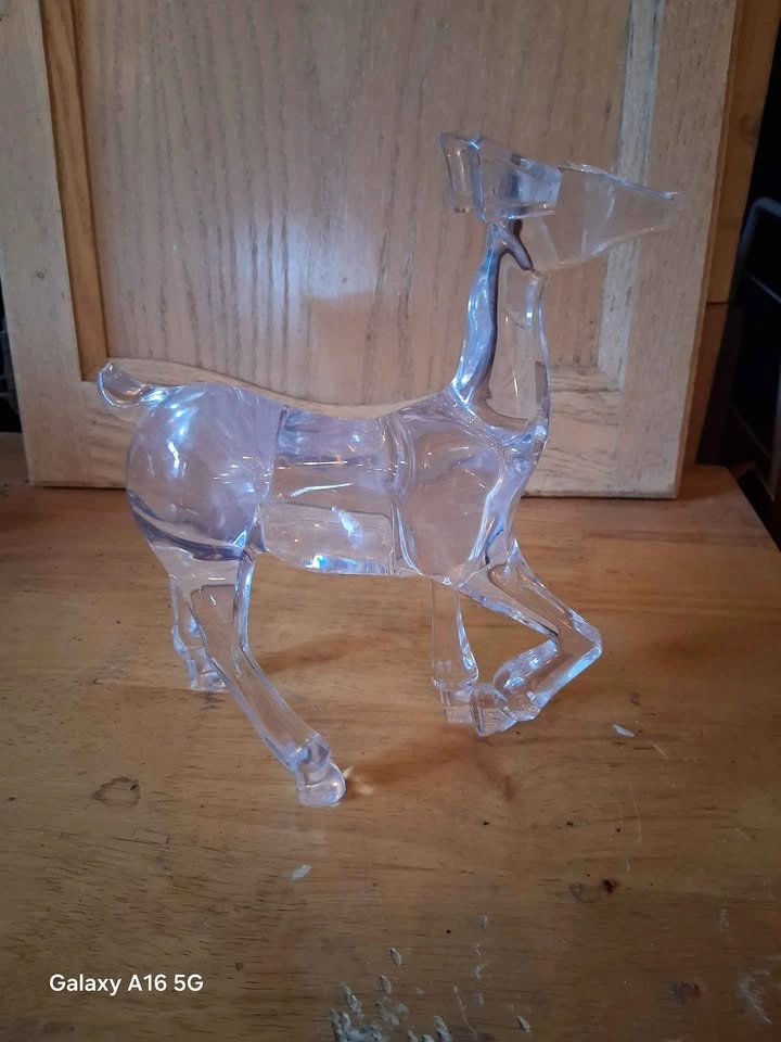 Clear Reindeer Statue - photo 4