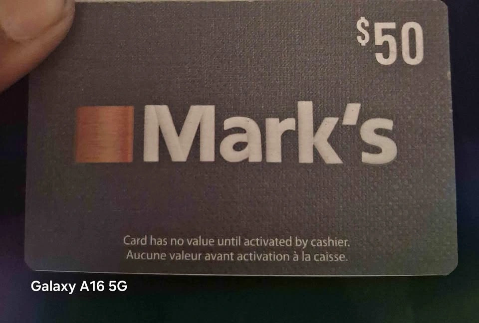$75 Mark's Work Warehouse Gift Card for $50