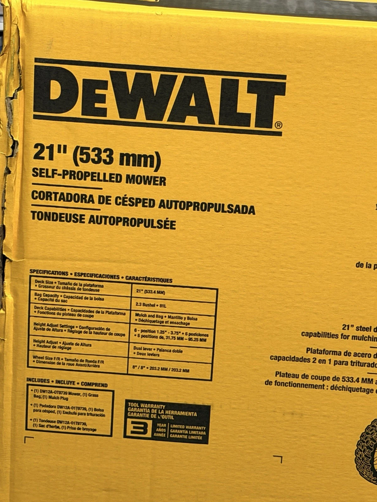 DEWALT 21" Self-Propelled Gas Lawn Mower - photo 2