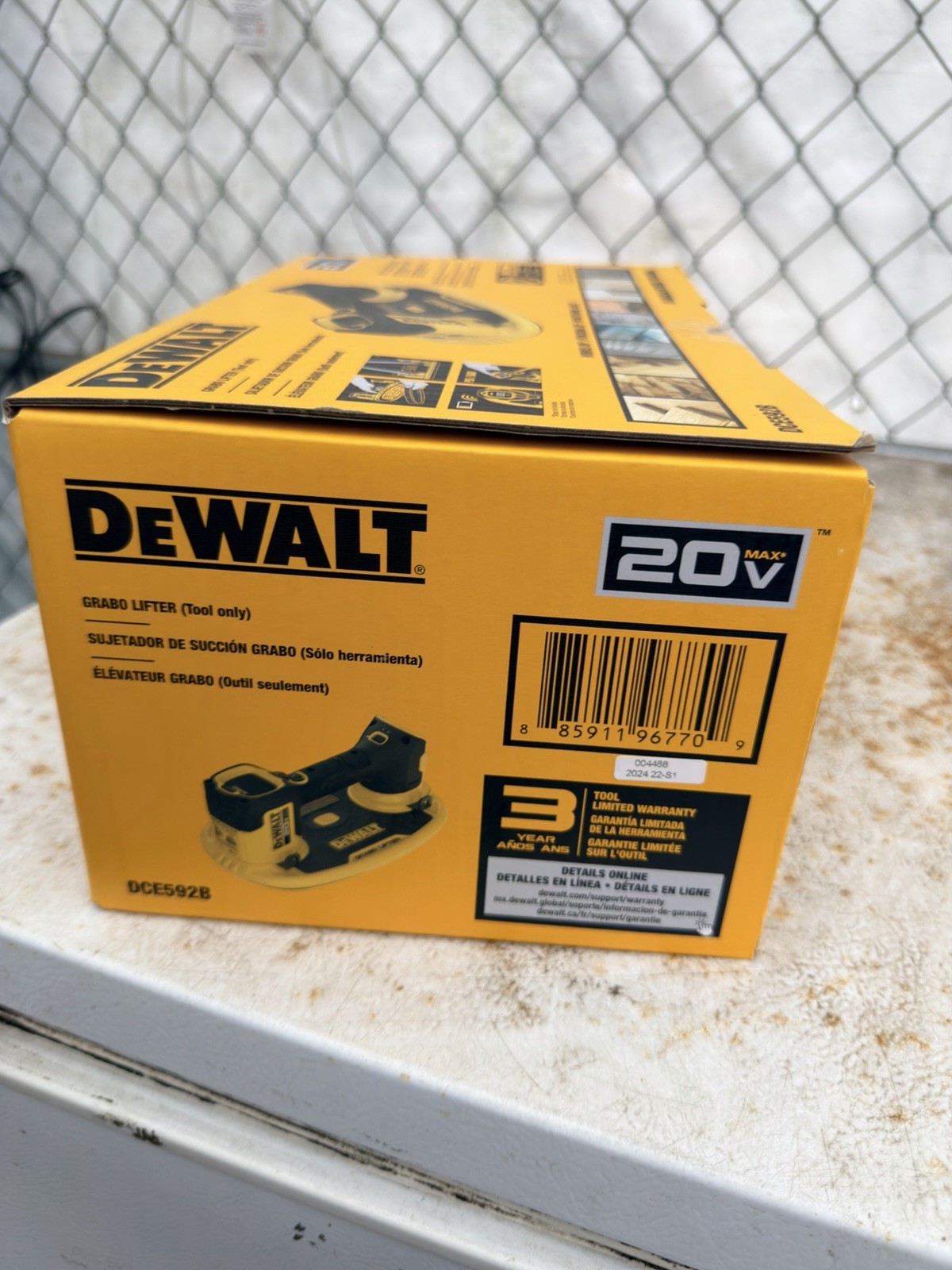 DEWALT 20V Grabo Lifter DCE592B Tool Only - photo 3