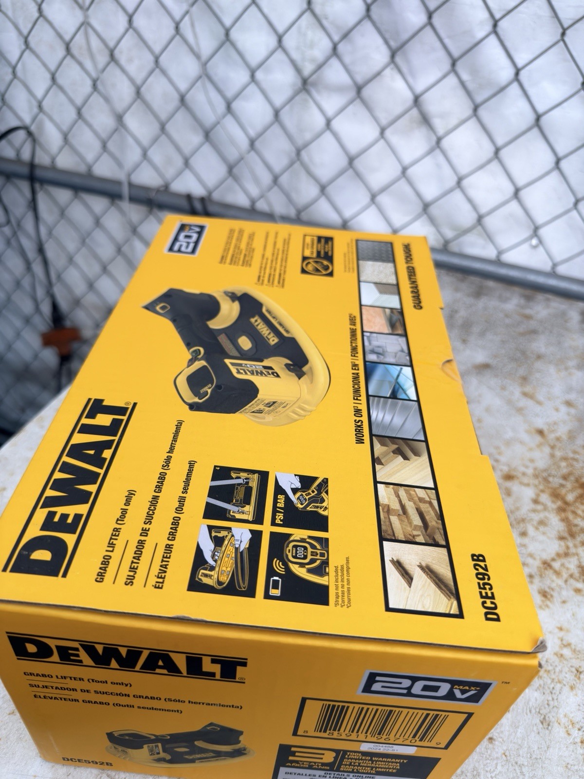 DEWALT 20V Grabo Lifter DCE592B Tool Only - photo 4