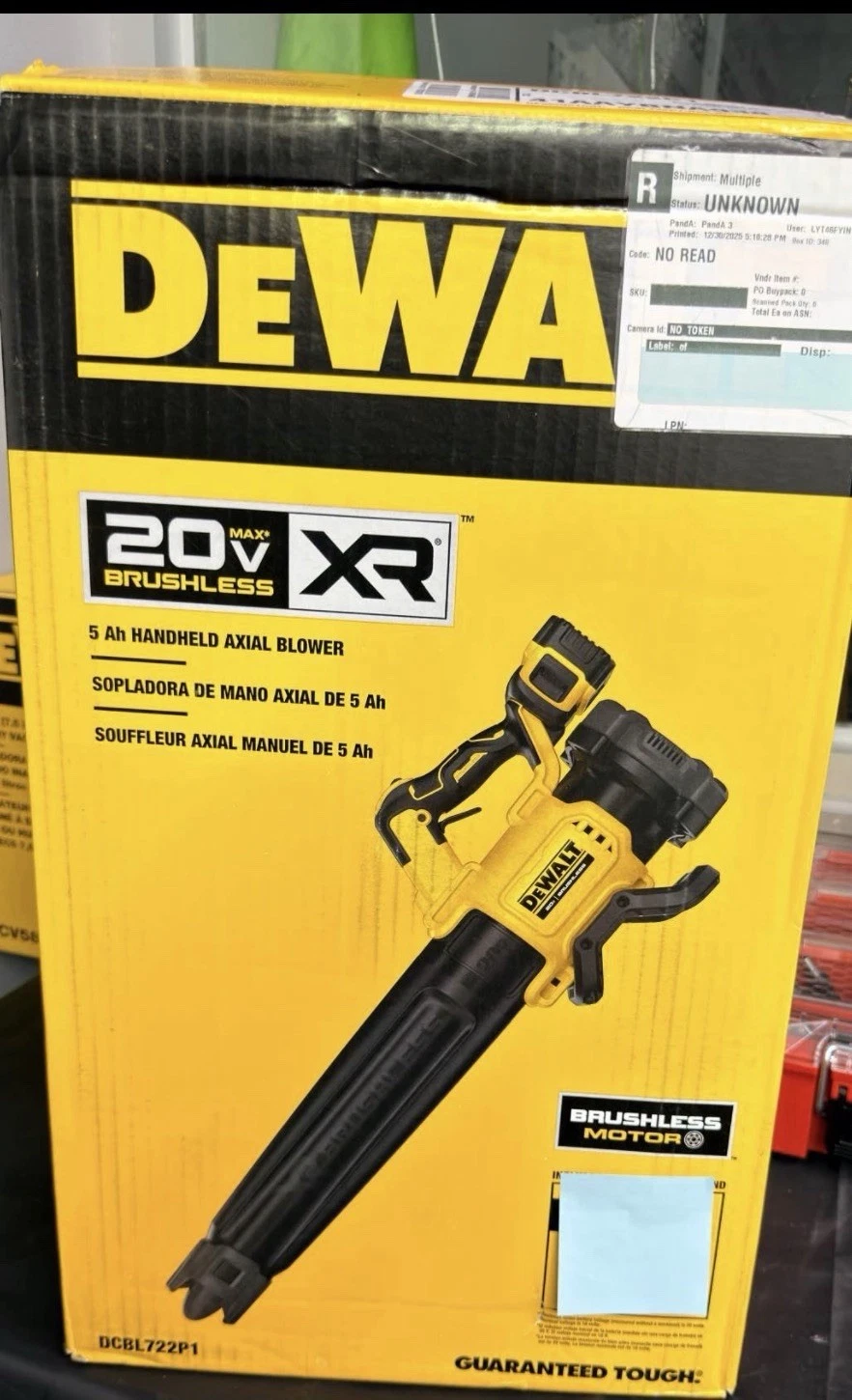 DEWALT XR 20V Brushless Handheld Leaf Blower DCBL722P1 w/ Batter