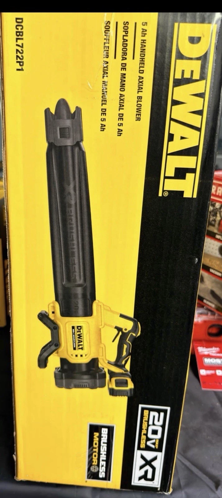 DEWALT XR 20V Brushless Handheld Leaf Blower DCBL722P1 w/ Batter - photo 4