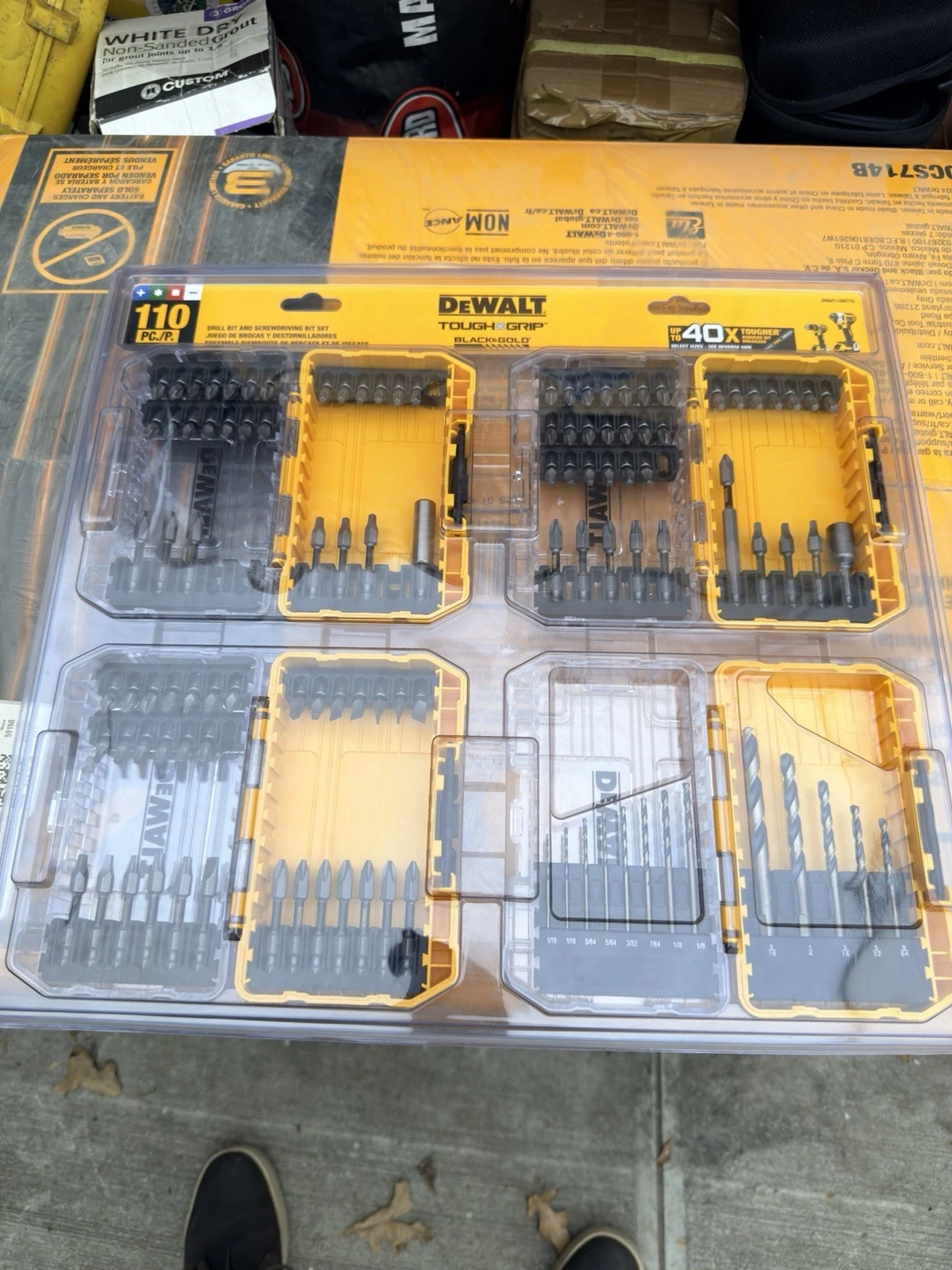 DEWALT Tough Grip Black & Gold 110pc Bit Set - photo 2