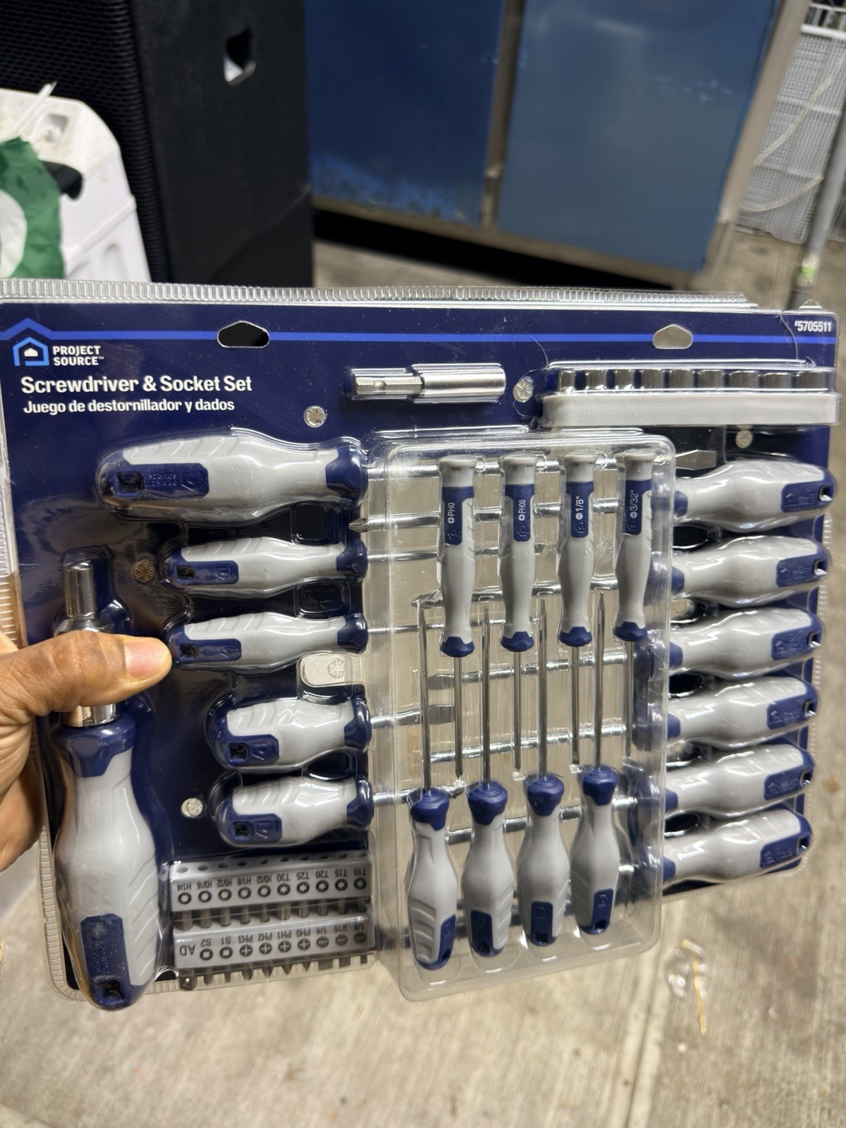 Project Source 50pc Screwdriver, Socket, Bit & Ratchet Set - photo 4