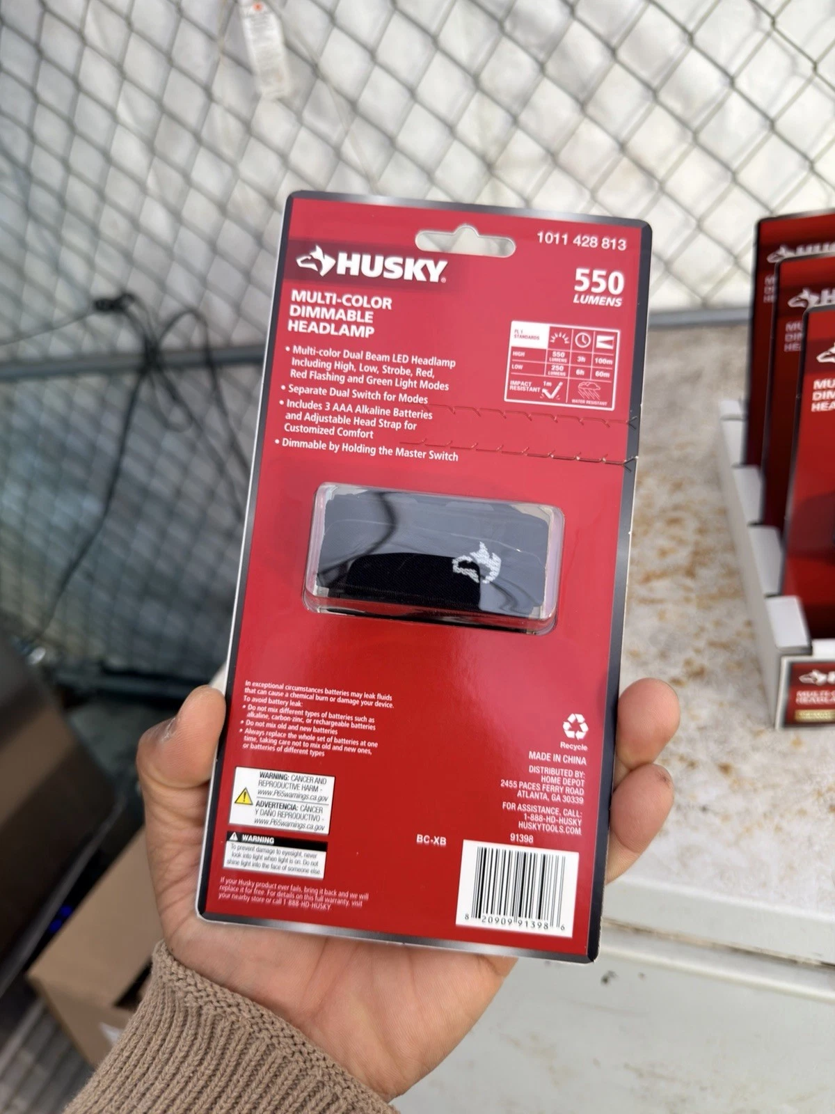 Husky LED Headlamp Multi-Color Dimmable 550 Lumens IPX4 - photo 3