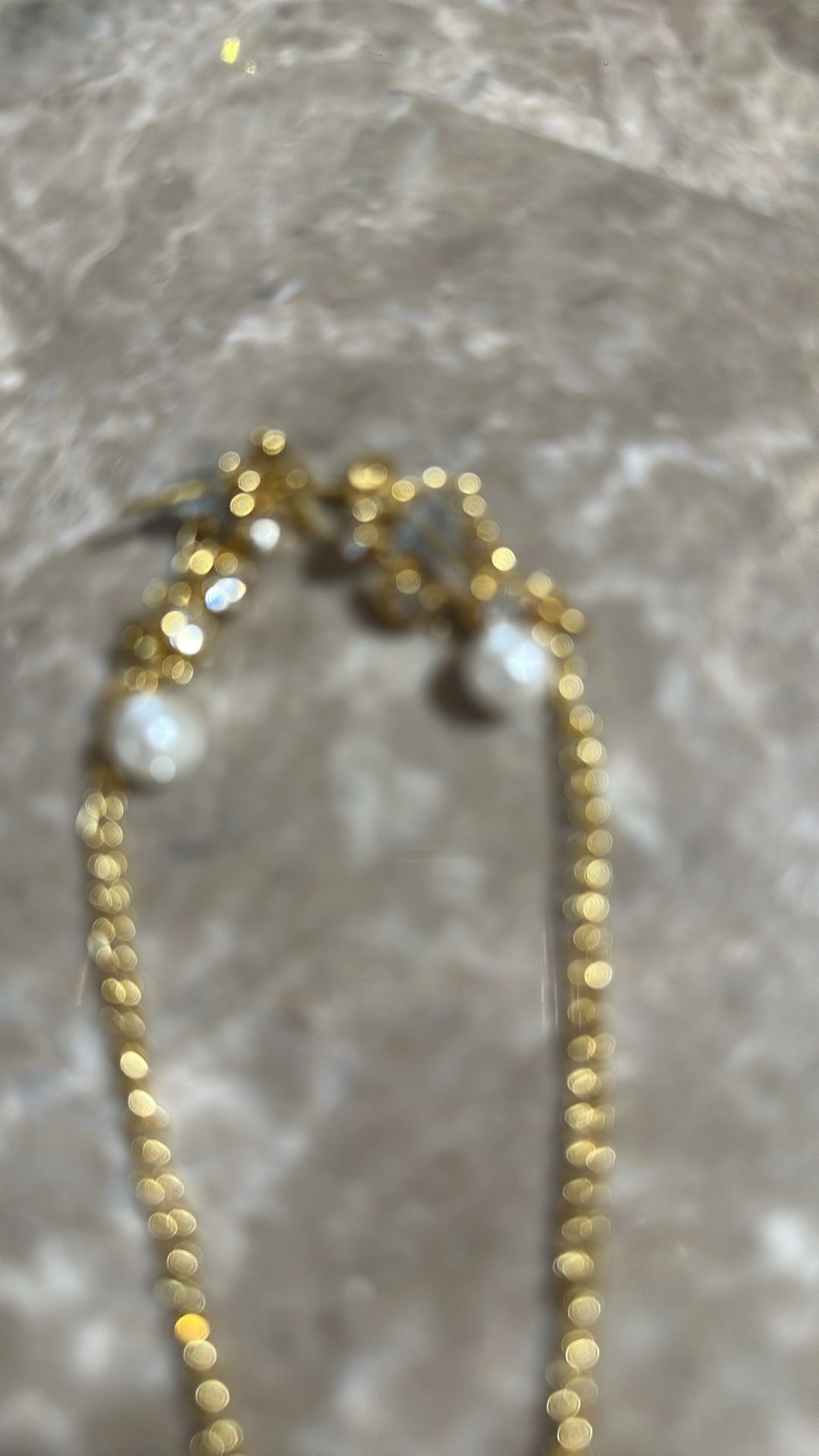 Necklace and earrings set brand new very beautiful with a pearl - photo 3