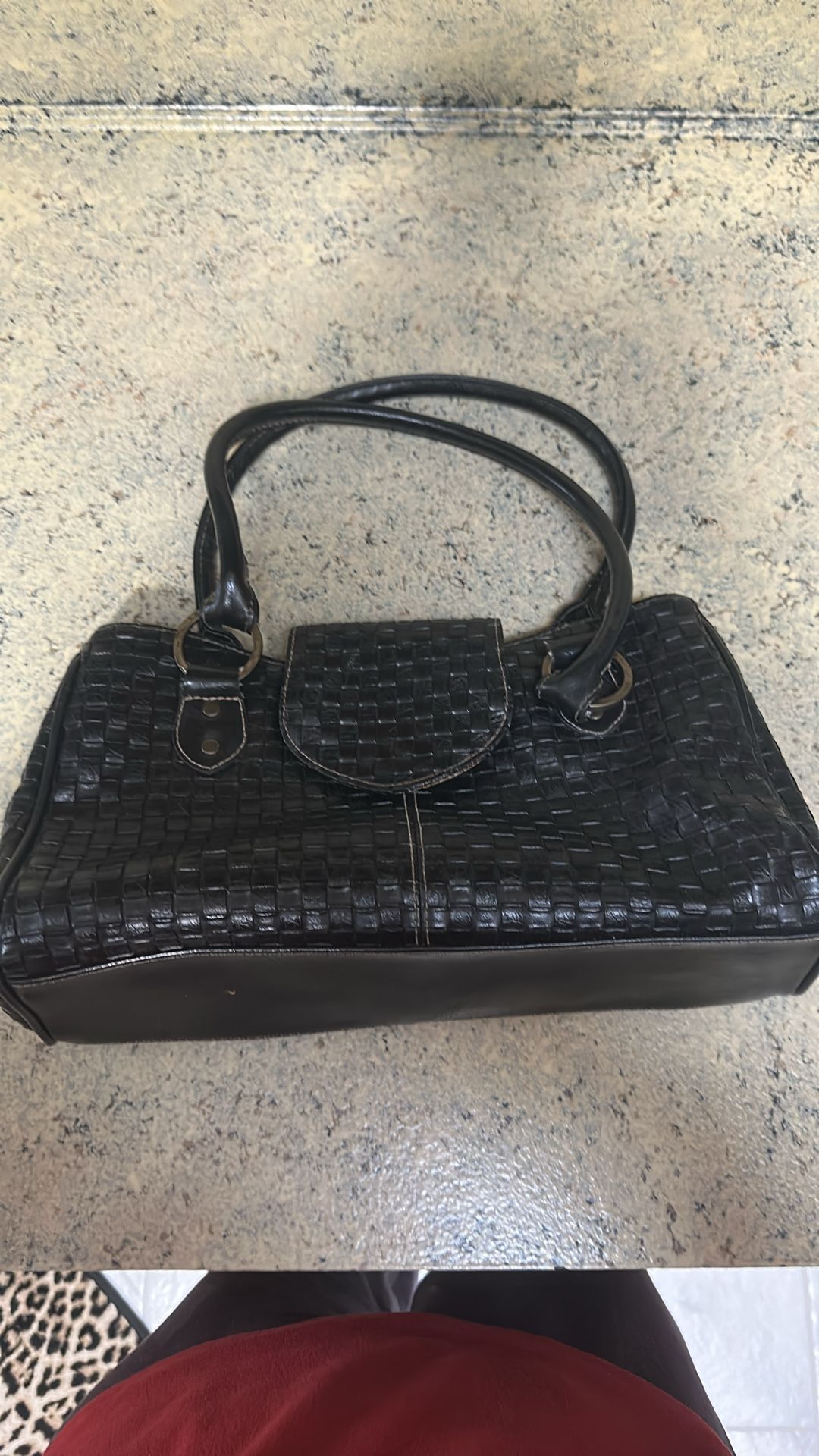 Black sturdy purse