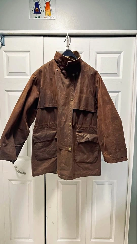 Koolah Rustler 3/4 Oil Skin Jacket - Size Large