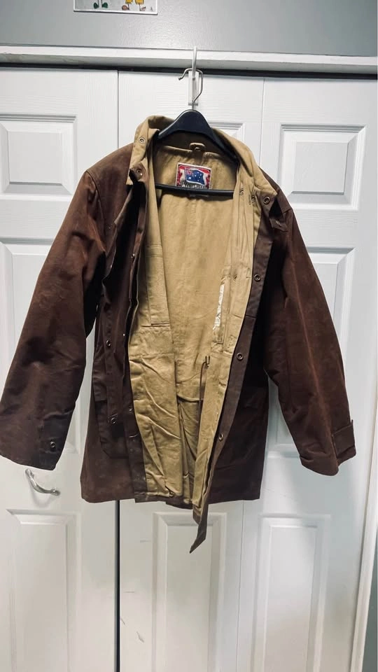 Koolah Rustler 3/4 Oil Skin Jacket - Size Large - photo 3