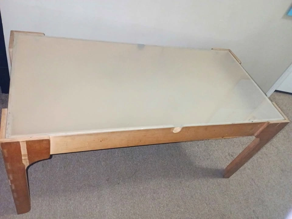 Wood and Glass Coffee Table - photo 3