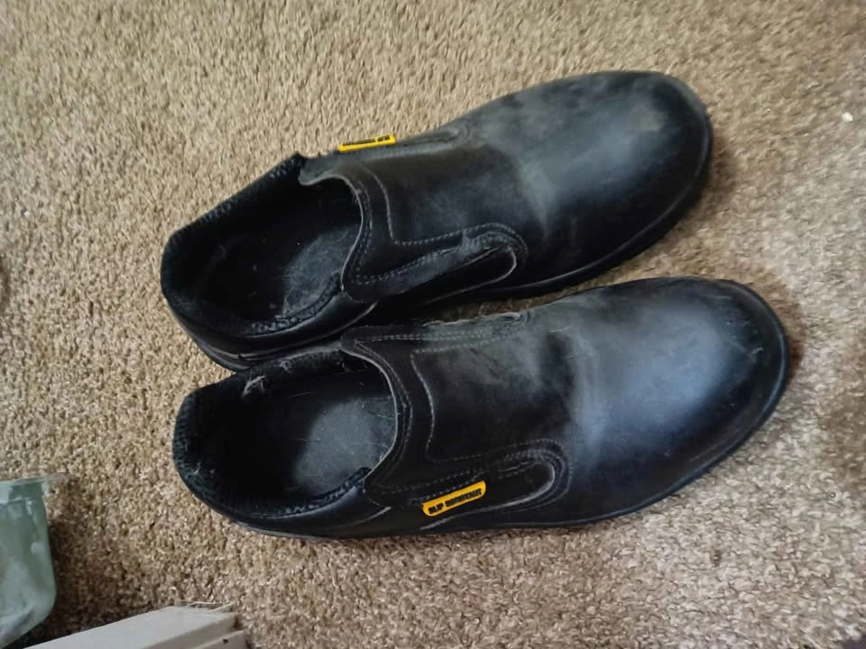 Women Slip On Non Slip Steel Toe Work Boots