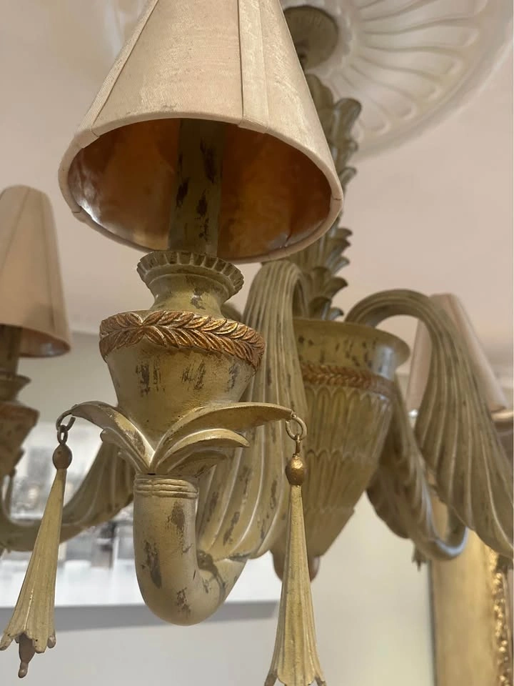 Elegant 5-Light Chandelier - Distressed Gold - photo 2