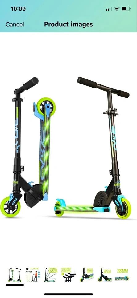 Madd Flight Light Up Folding Scooter brand new