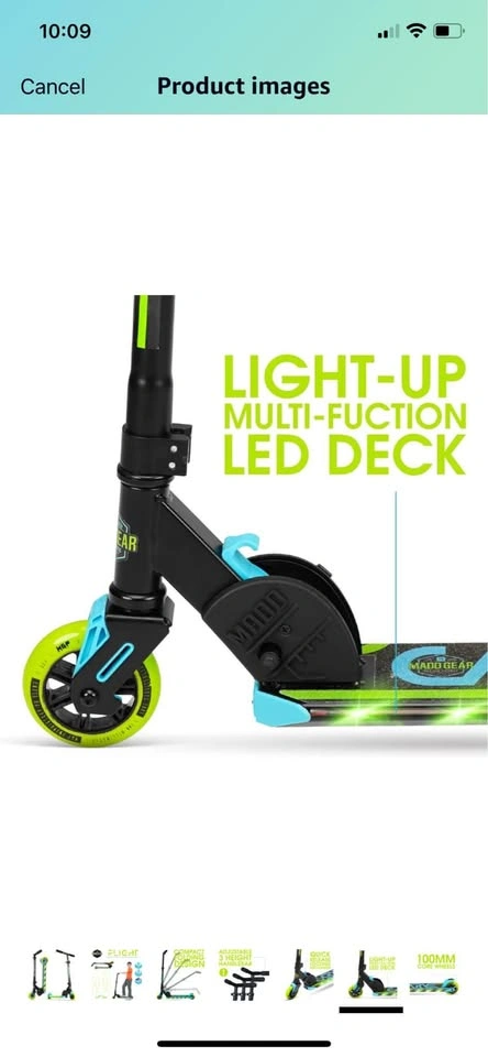 Madd Flight Light Up Folding Scooter brand new - photo 3