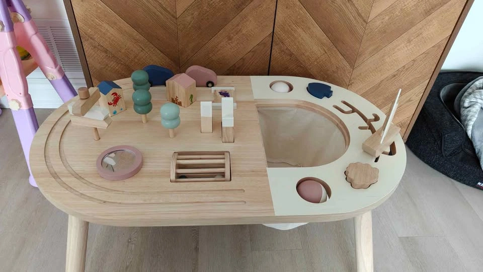 Baby wooden activity table - photo 2