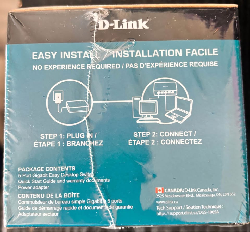 D-Link 5 Port Gigabit Ethernet Switch - New - photo 5