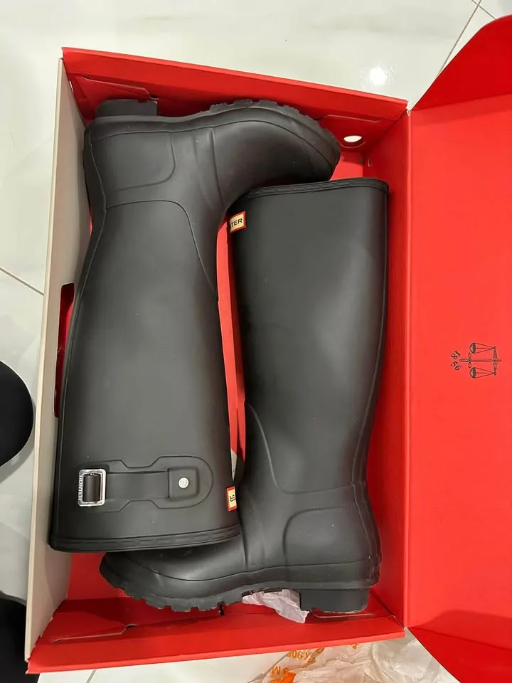 Hunter women Original Tall isulated boot (Black) image indicator(3)