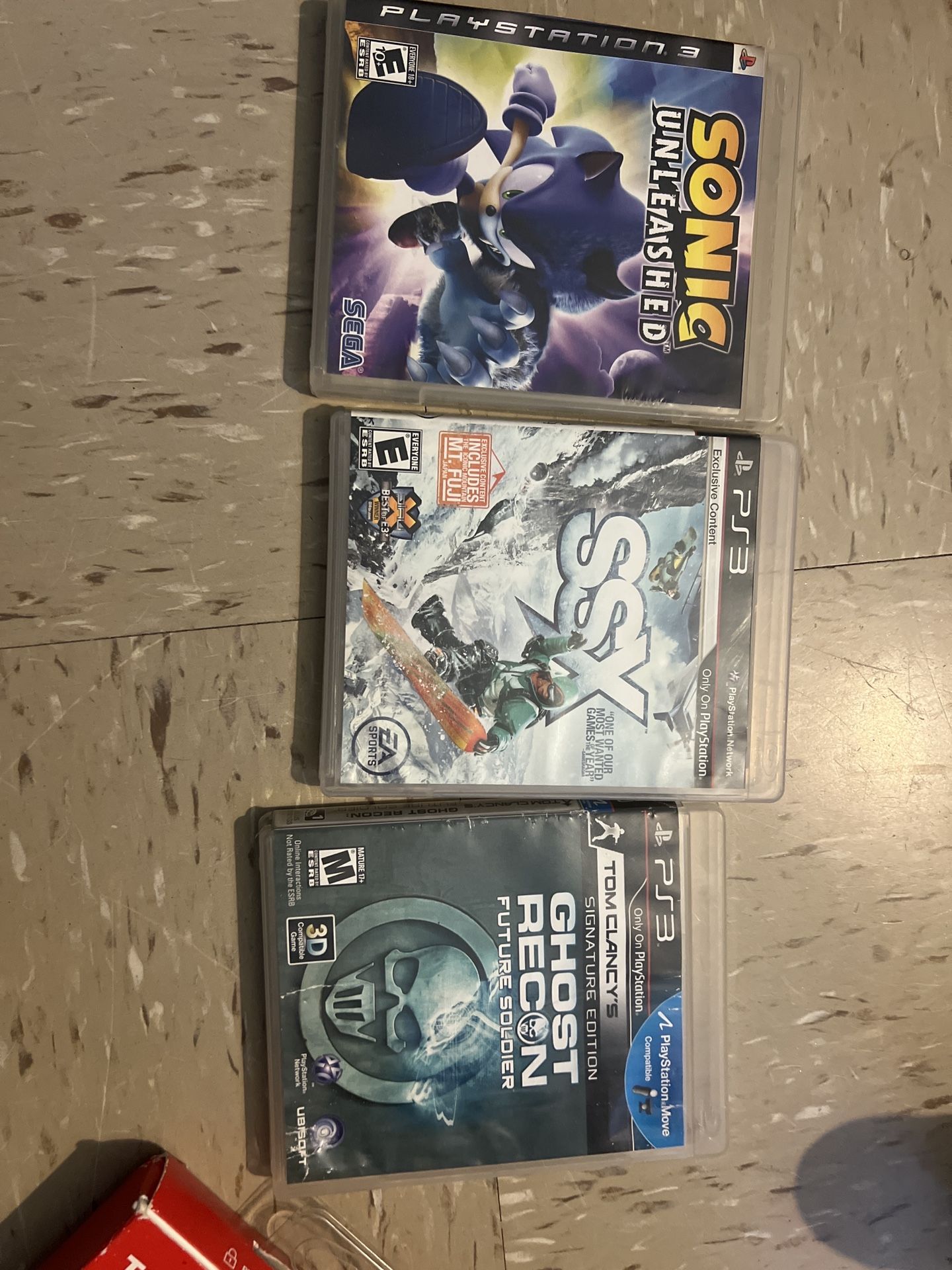 PS3 Game Bundle – Ninja Gaiden 3, Sonic Unleashed, SSX, Ghost Re