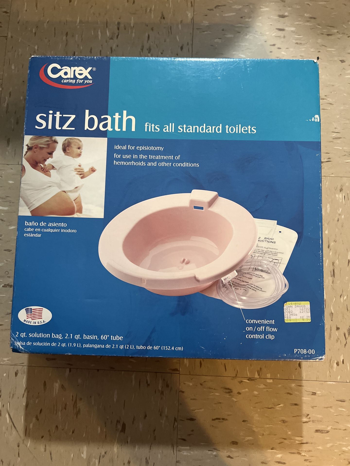 Carex Sitz Bath – Fits Standard Toilets – NEW in Box – $20 OBO