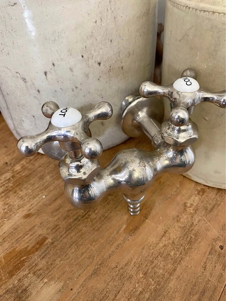 Salvaged Vintage hot / cold faucet