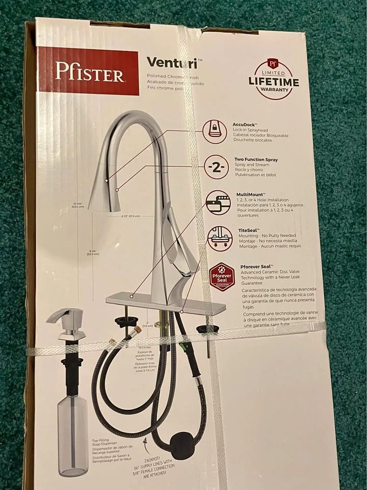 Venturi Faucet and Soap Dispenser BNIB - Reduced to $95