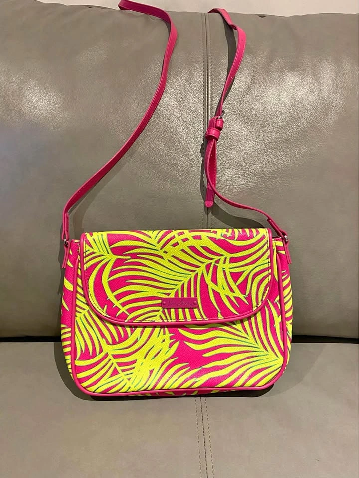 Vera Bradley Flap Crossbody Bag - Palm Fronds Pattern