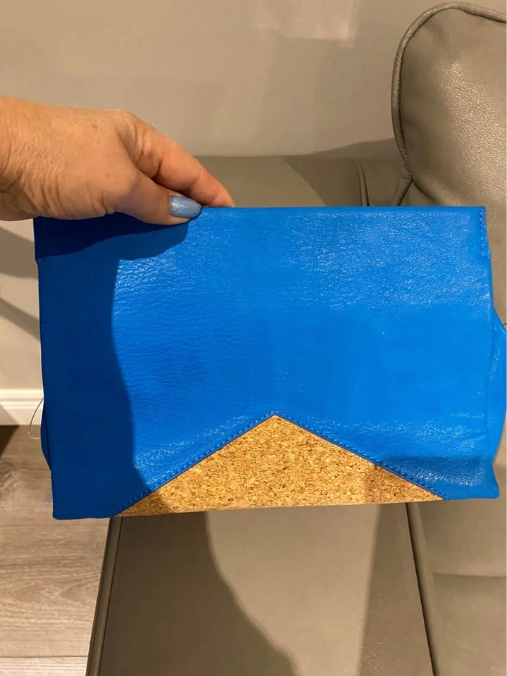 Pixie Mood Blue & Cork Clutch/Crossbody Bag - photo 4
