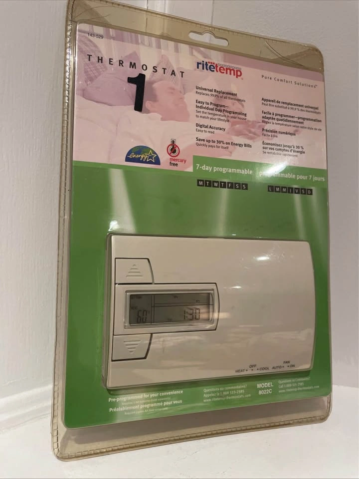 NEW FACTORY SEALED RiteTemp 5-1-1 Programmable Thermostat Model - photo 3