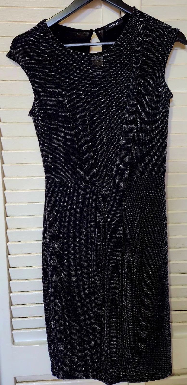Black Glitter Sparkle Party Dress Women’s Size S Sleeveless Cock - photo 3