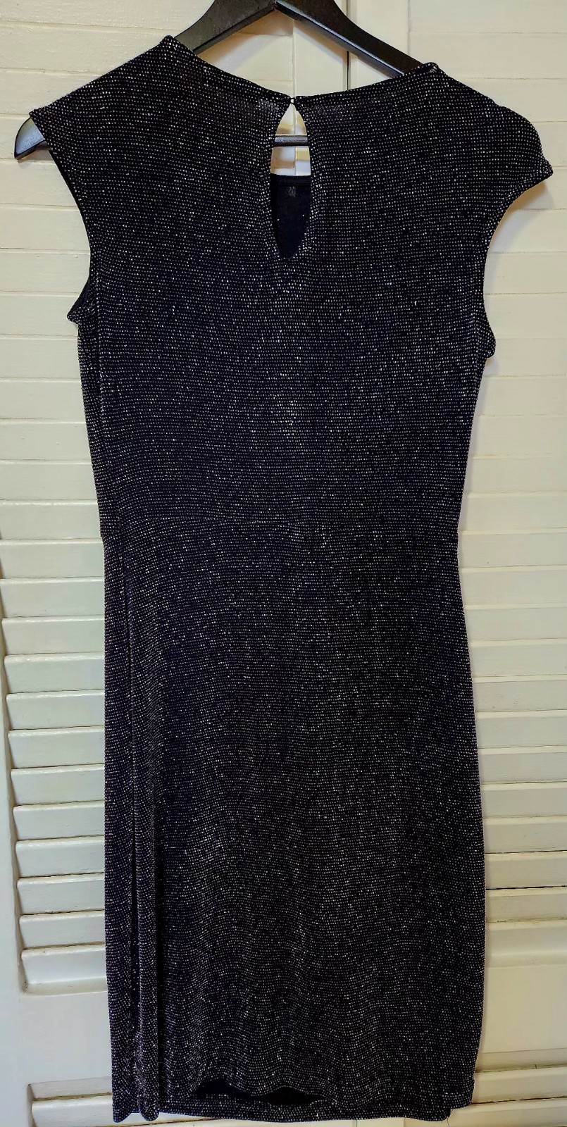 Black Glitter Sparkle Party Dress Women’s Size S Sleeveless Cock - photo 5