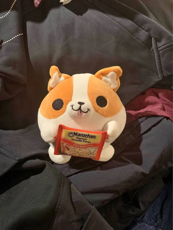 Zuru Snackles Benji the Corgi Ramen Noodle Plush