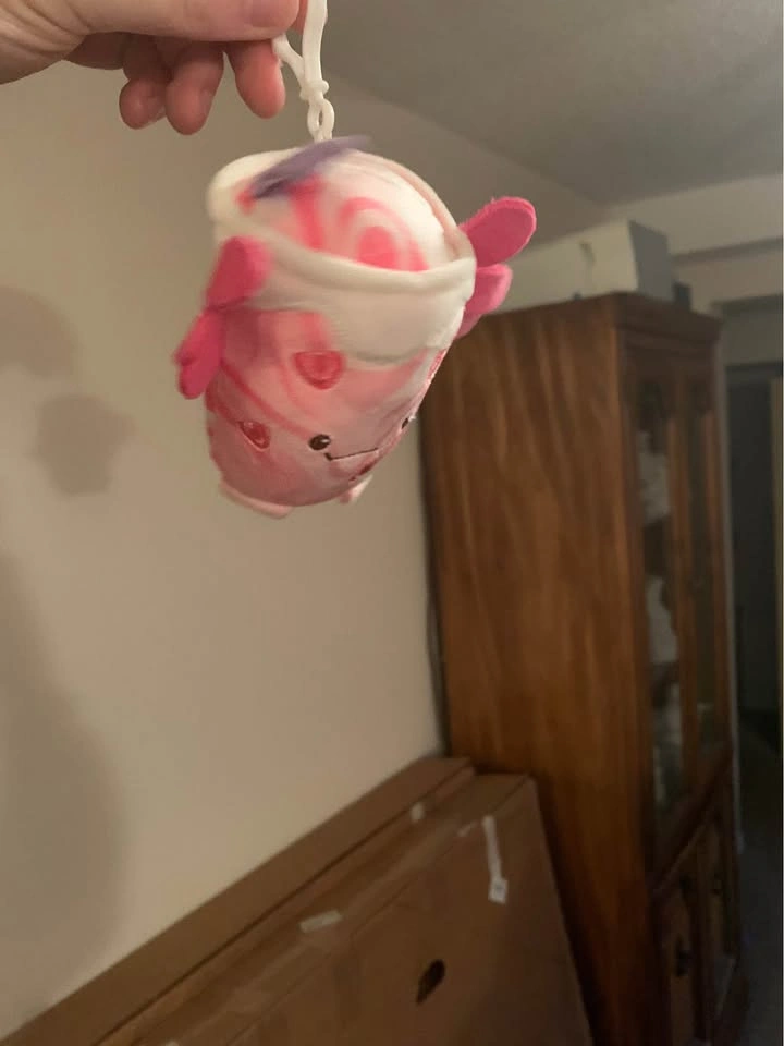 Dan Dee Scented Sweeties Strawberry Axolotl Boba Tea Plush 3.5 I - photo 3