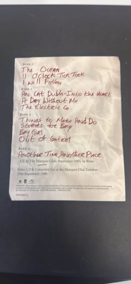 U2 another time, another place vinyl limited edition ser - photo 2