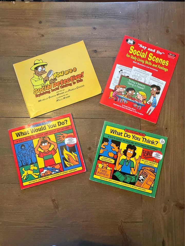 Social thinking books for kids and their caregivers.